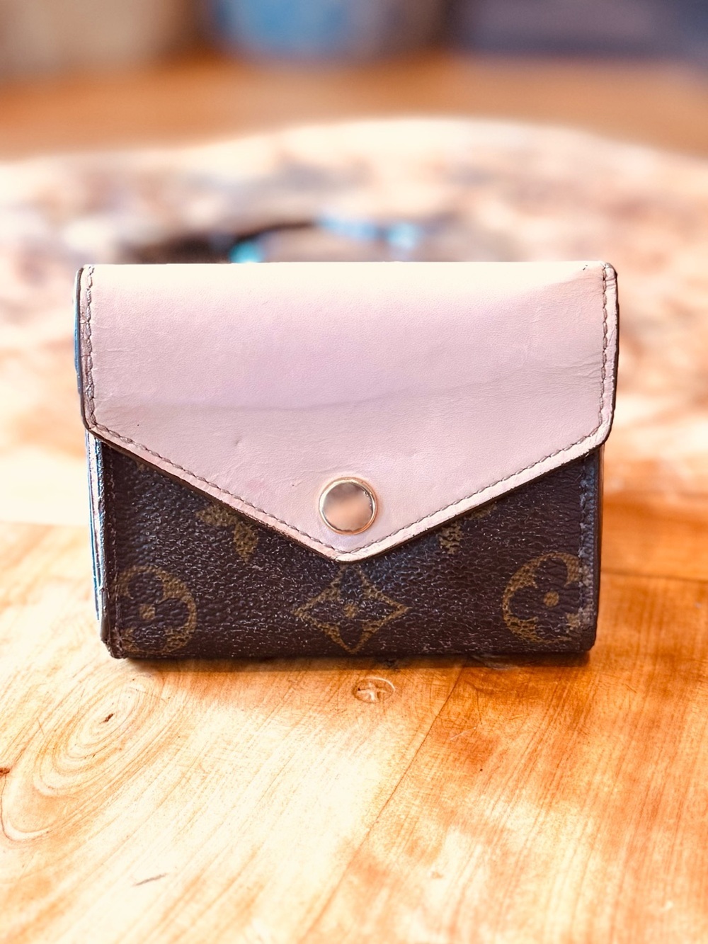 Louis Vuitton Monogram Canvas Zoe Mini Wallets Rose Ballerine